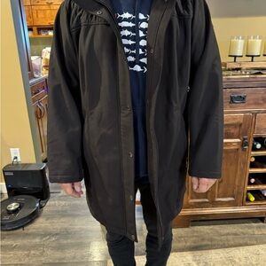 Michael Kors Women’s  Black Raincoat